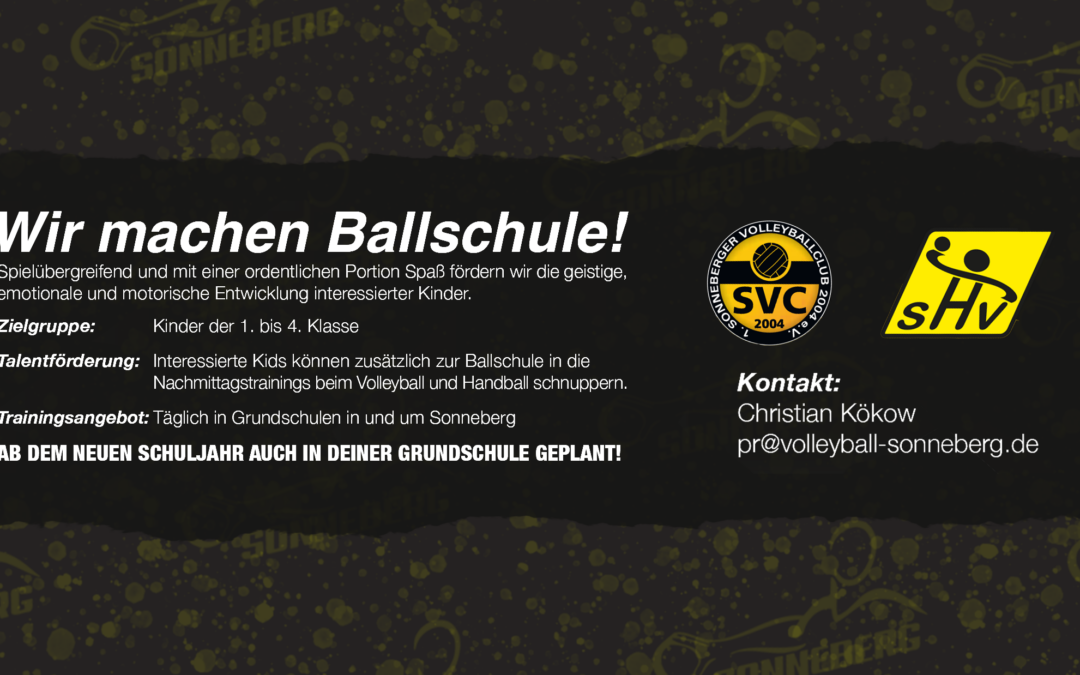 Ballschule – Mehr Ballsport für Kinder in und um Sonneberg.