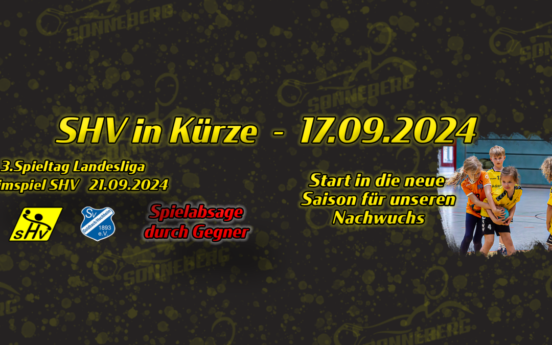 SHV in Kürze vom 17.09.2024