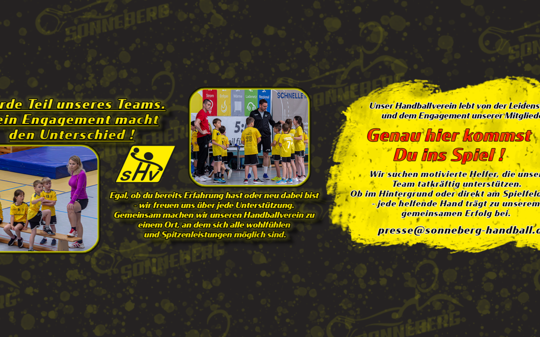 Helfer gesucht – Werde Teil unseres Teams