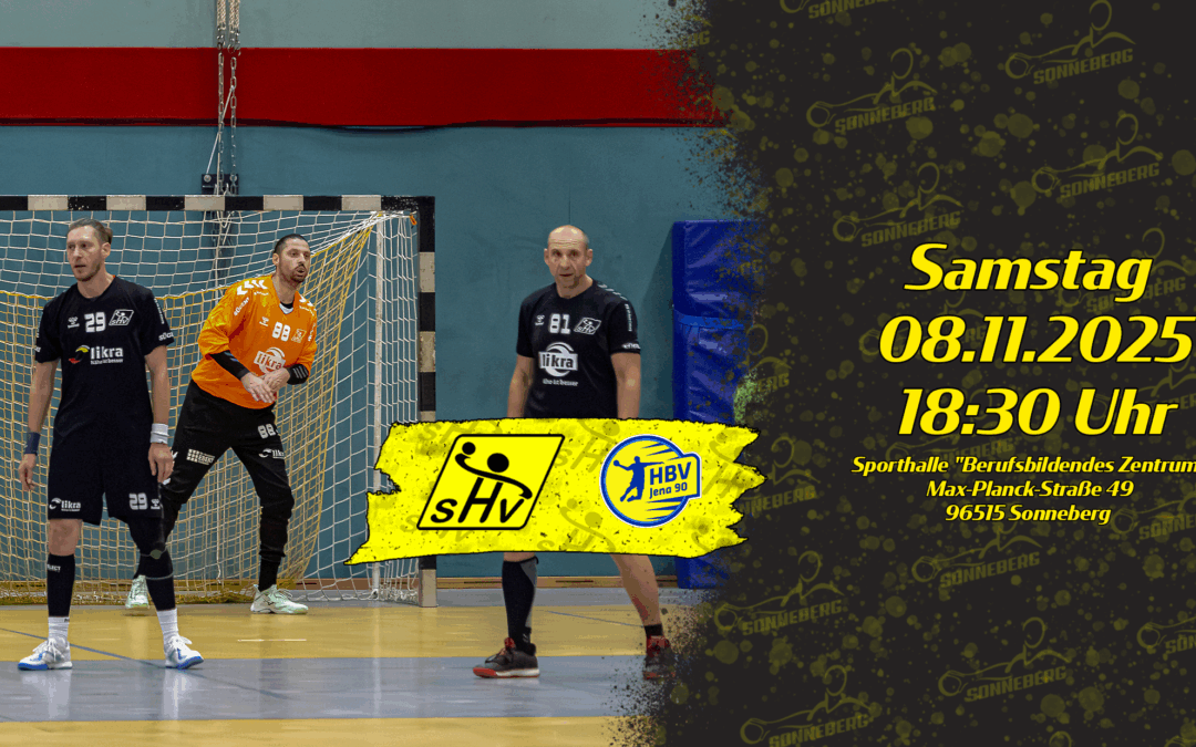 Vorschau auf Wochenende 08.11.2025 — Spitzenspiel in heimischer Halle für die Männer des SHV