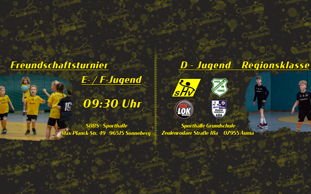 Vorschau aufs Wochenende 25.04.2026 — Langer Handballtag für die Jugend des SHV