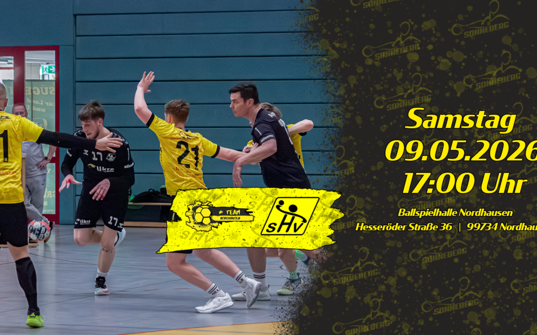 Vorschau aufs Wochenende 09.05.2026 — Letztes Spiel für den SHV in der Saison 2025/26