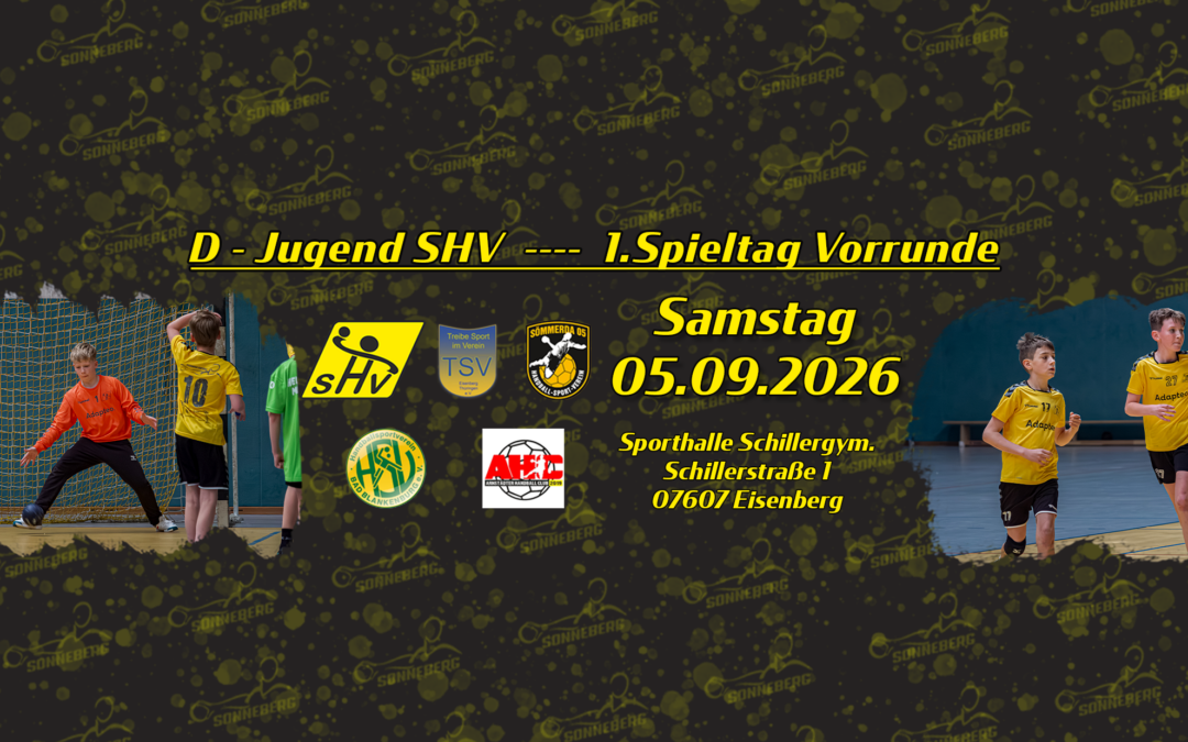 Vorschau aufs Wochenende 05.09.2026 — D-Jugend mit dem Startschuss für die Saison 2026/27
